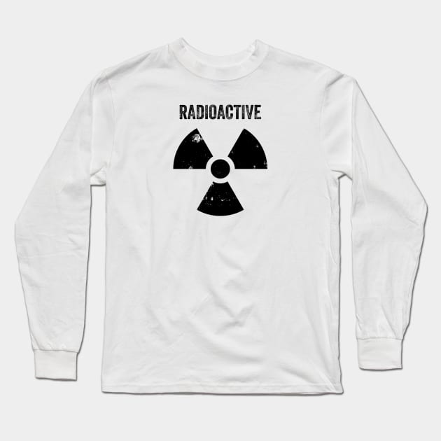 Nuclear Radiation Hazard Symbol Long Sleeve T-Shirt by Polyart